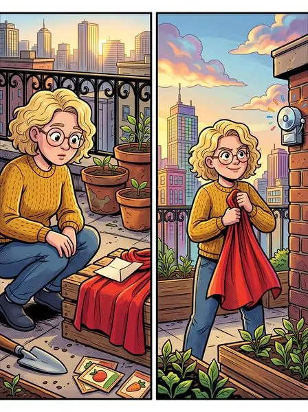 Cover illustration for A Cape for One Day