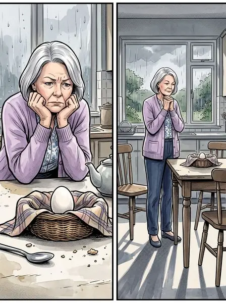 Cover illustration for The Egg in the Attic