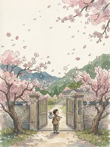 An illustration from Blade of Falling Petals