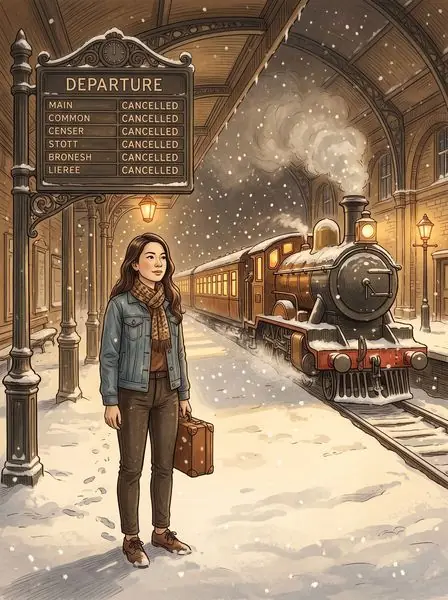 Cover illustration for The Last Train Home