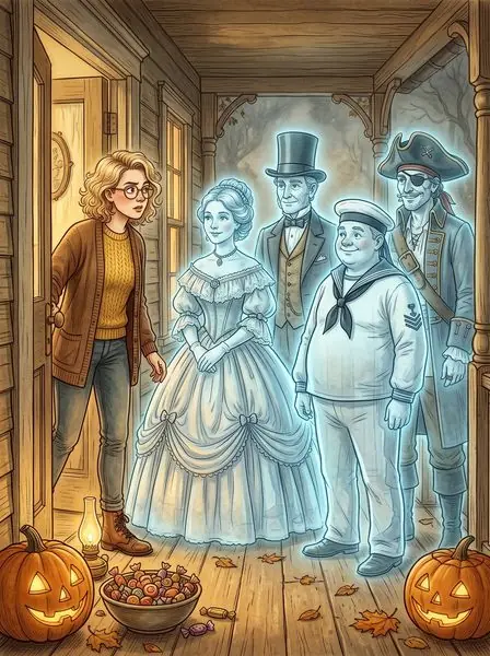 Cover illustration for The Porch at Midnight