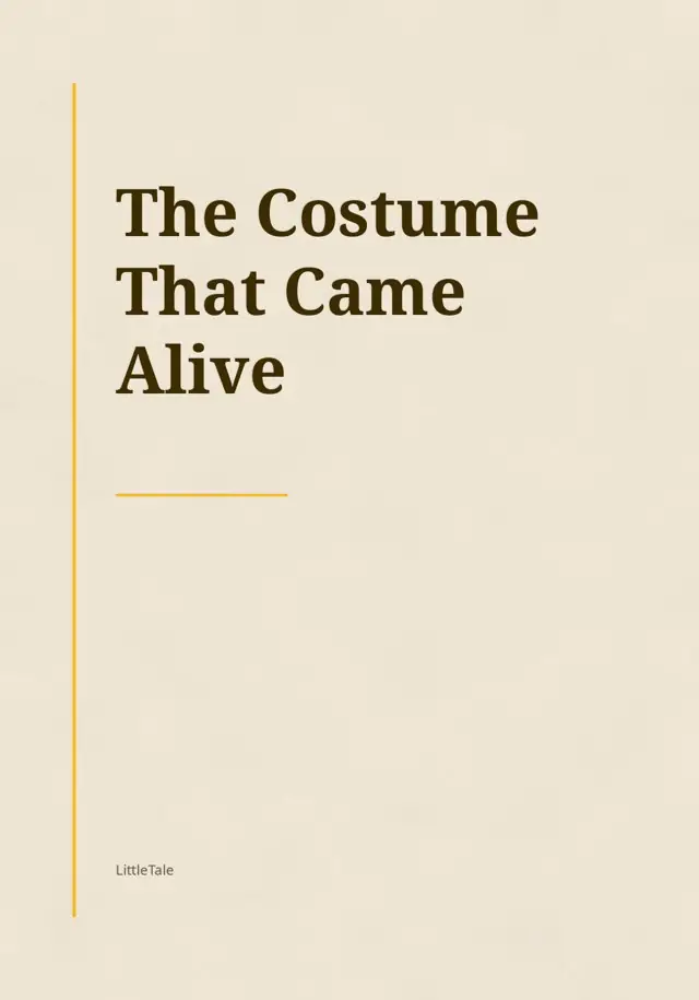 The Costume That Came Alive, the cover of the book you get