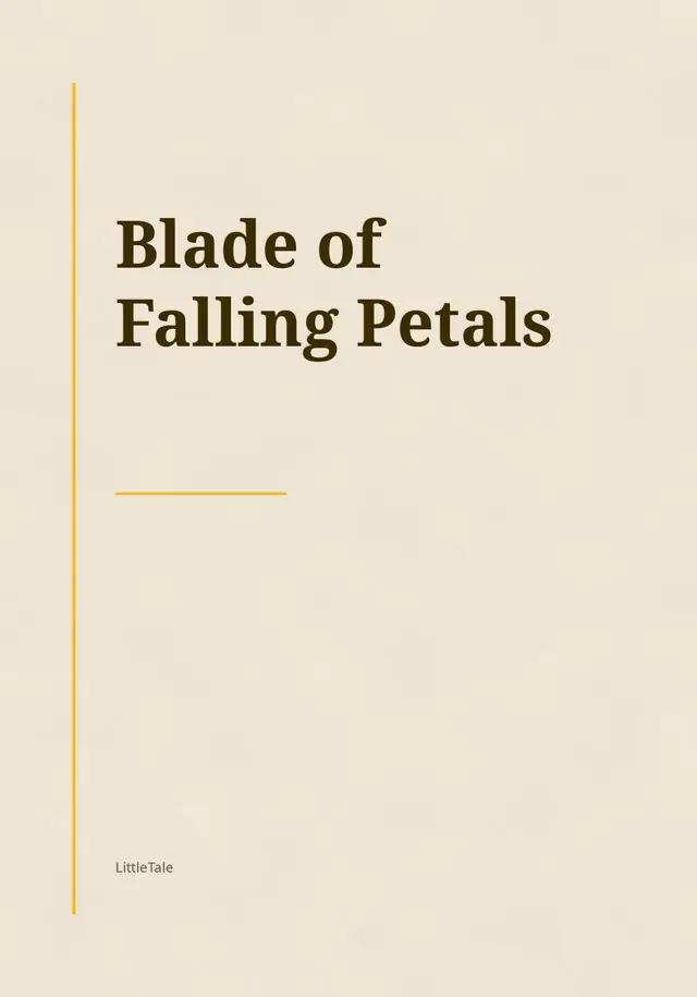 Blade of Falling Petals, the cover of the book you get