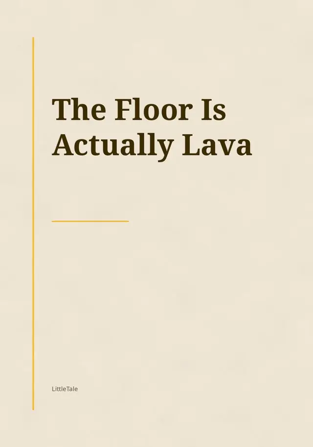 The Floor Is Actually Lava, the cover of the book you get
