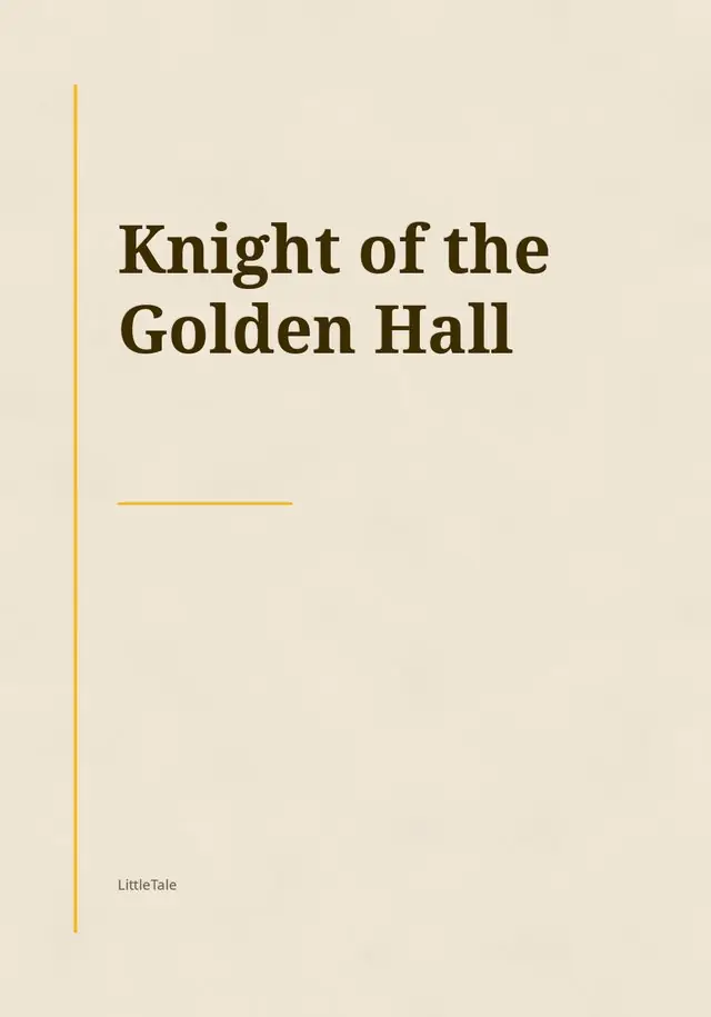 Knight of the Golden Hall, the cover of the book you get