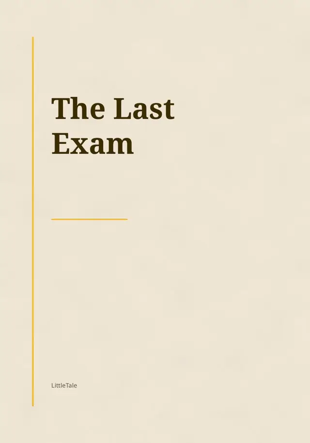The Last Exam, the cover of the book you get