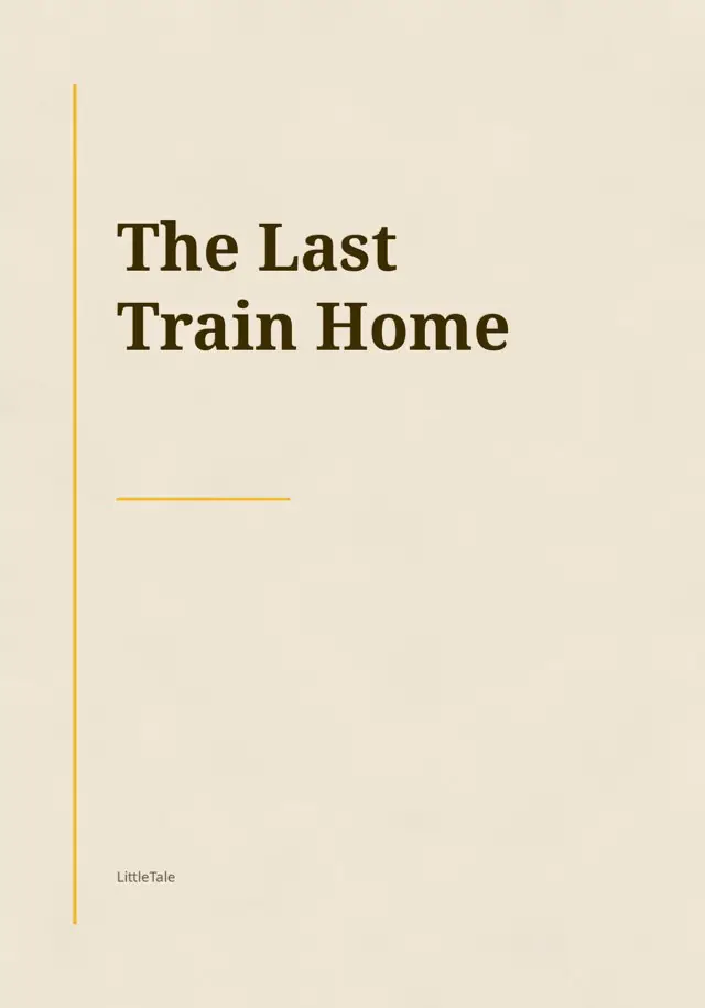 The Last Train Home, the cover of the book you get