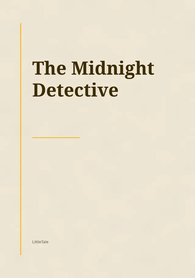 The Midnight Detective, the cover of the book you get