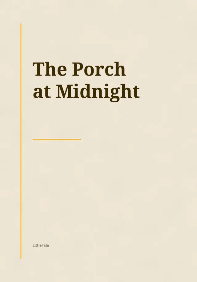 The Porch at Midnight, the cover of the book you get