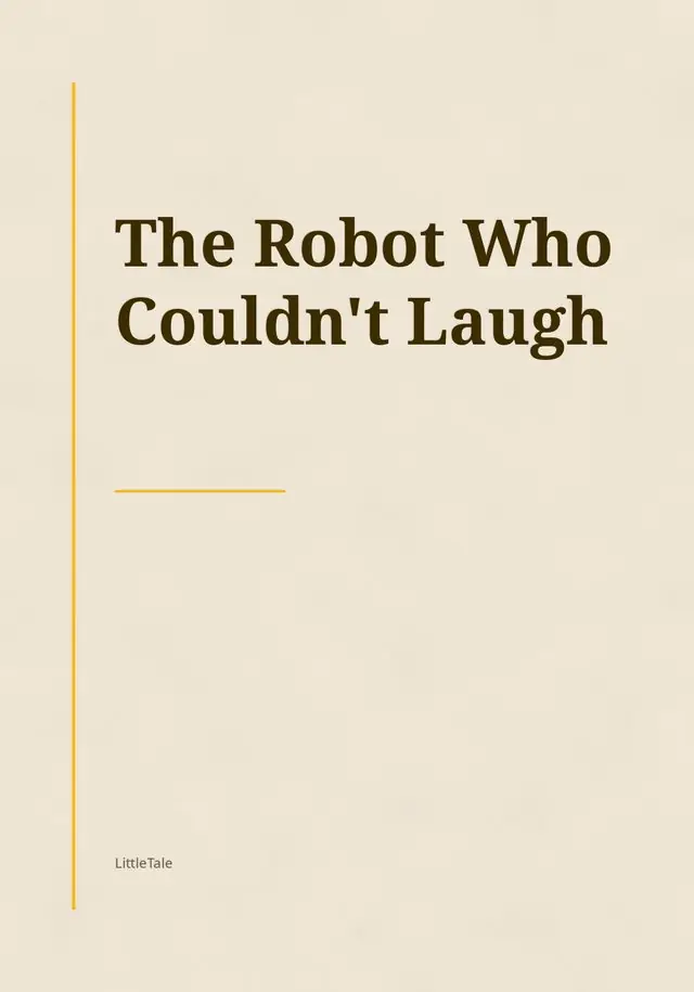 The Robot Who Couldn't Laugh, the cover of the book you get