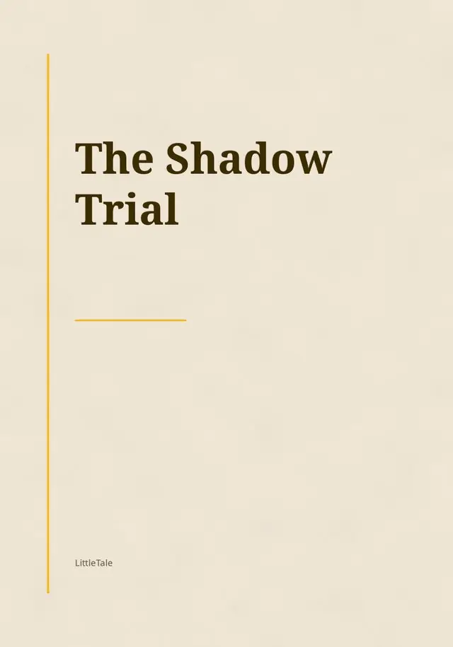 The Shadow Trial, the cover of the book you get