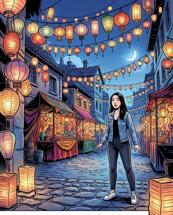 The first page of The Night Market