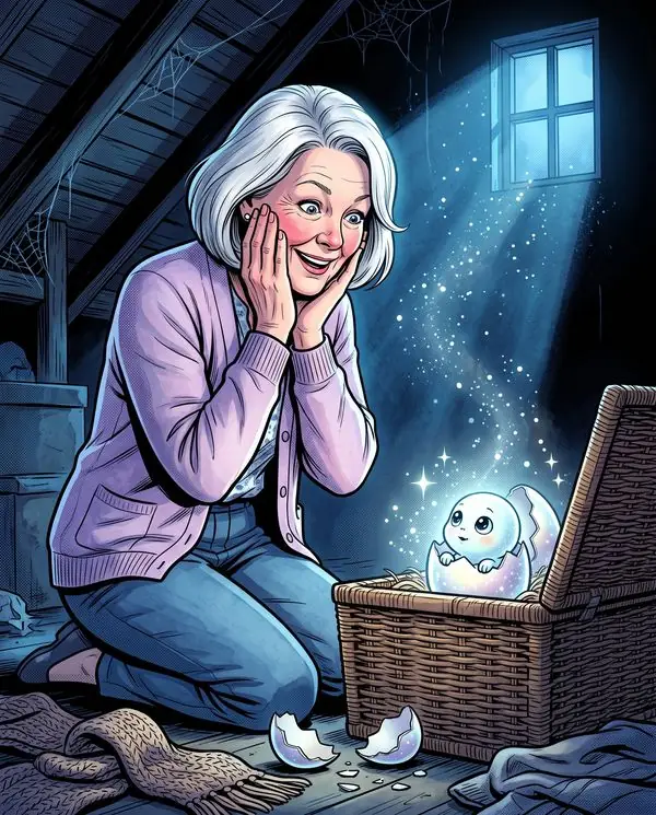 A page from The Egg in the Attic