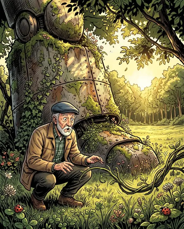 Page from a finished copy of The Sleeping Giant