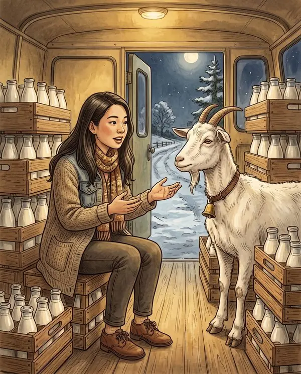 Page from a finished copy of The Last Train Home